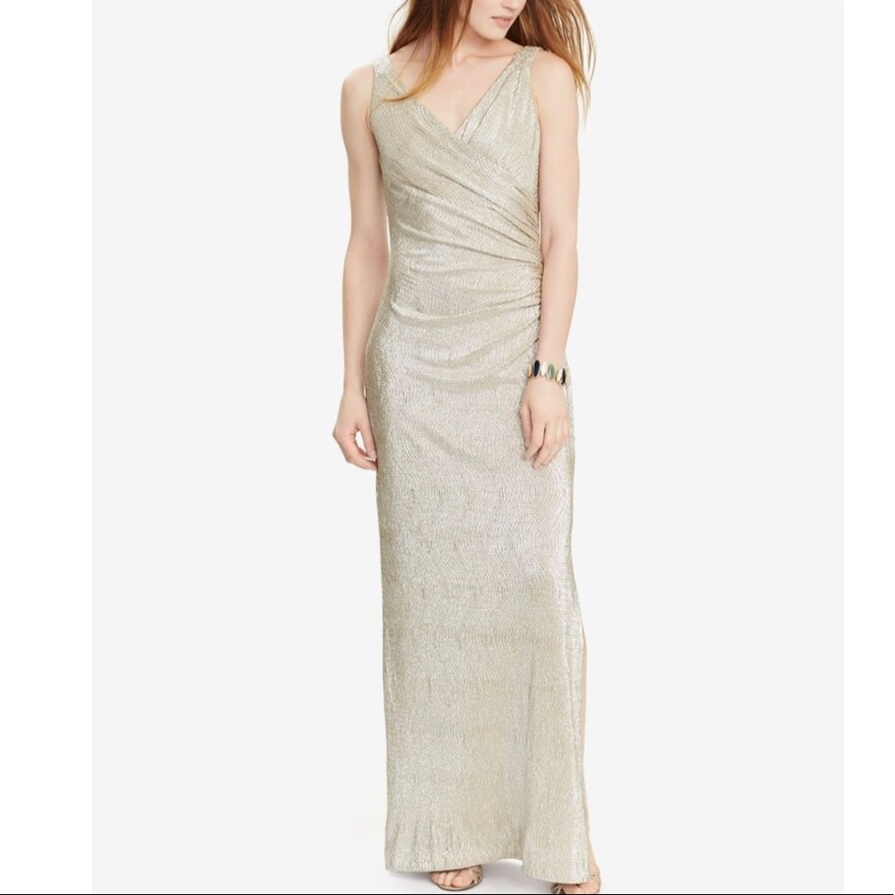 Lauren Ralph Lauren Gold Evening Gown